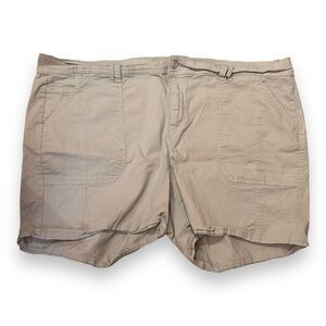 Women’s 24 Gloria Vanderbilt All Around Slimming Khaki High Rise Shorts 3X XXXL